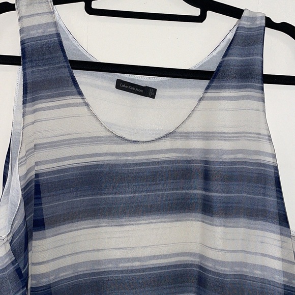 Calvin Klein Layered Silky Top Sz Xl - Picture 2 of 7